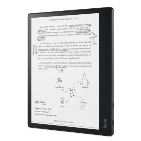 Четец за Е-книги Kobo Elipsa e-Book Reader Pack|E Ink Carta 1200 touchscreen 10.3 inch + Stylus and SleepCover - N604-KU-BK-K-BU